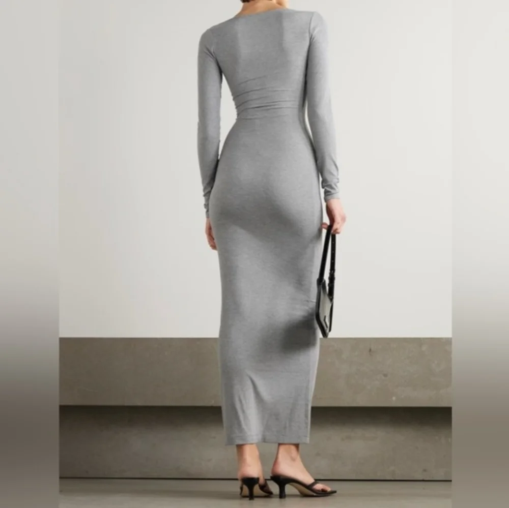 Abercrombie and Fitch Modal Maxi Dress Gray S‎
